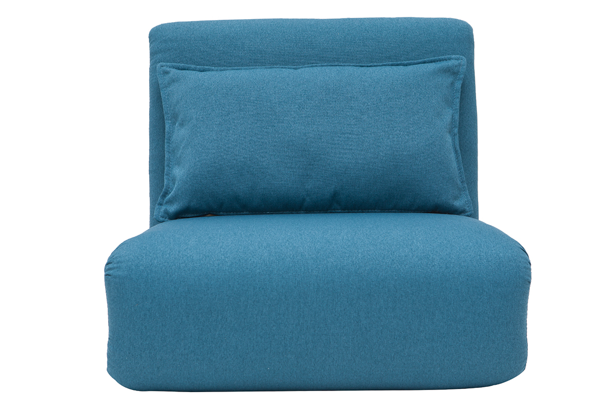 Kaminsessel verstellbar blauer Stoff SLEEPER