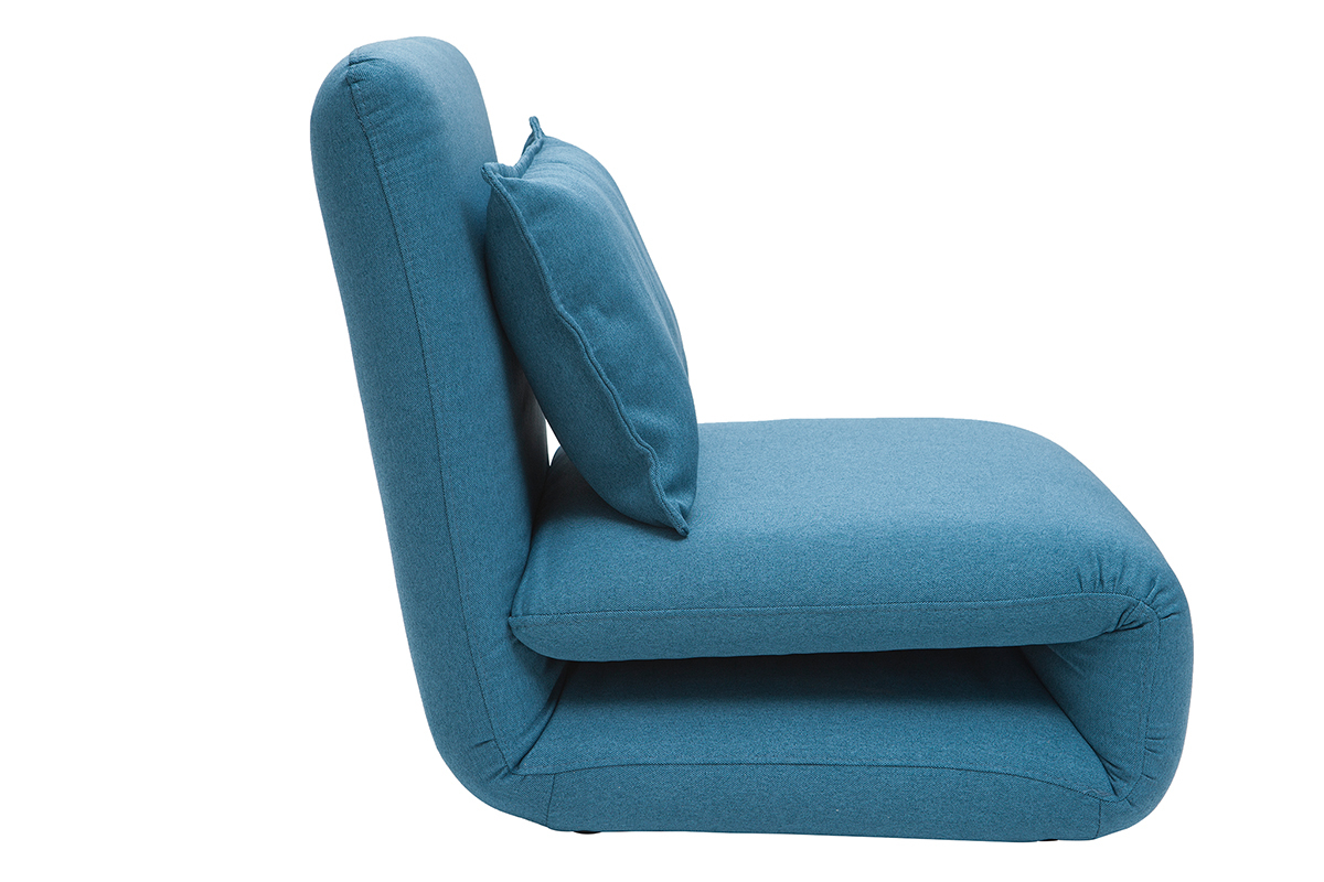 Kaminsessel verstellbar blauer Stoff SLEEPER