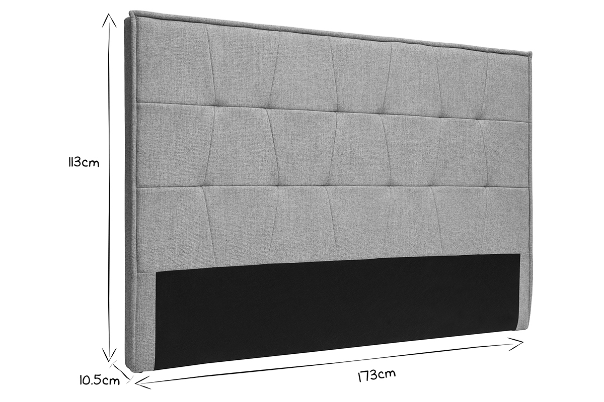 Kopfteil aus taupefarbenem Stoff L170 cm SUKA