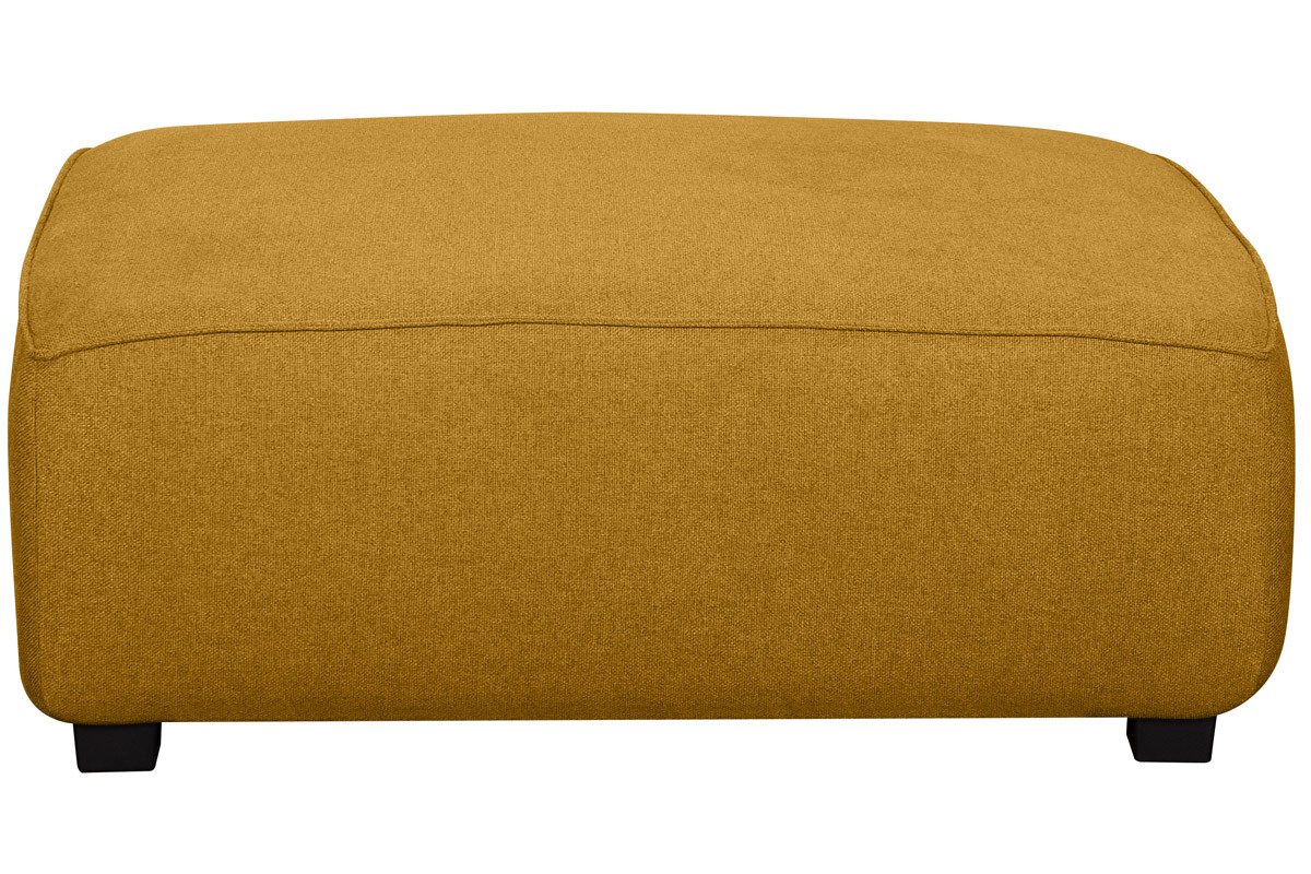 Modulare Sofa-Fusttze aus kumingelbem Stoff PLURIEL