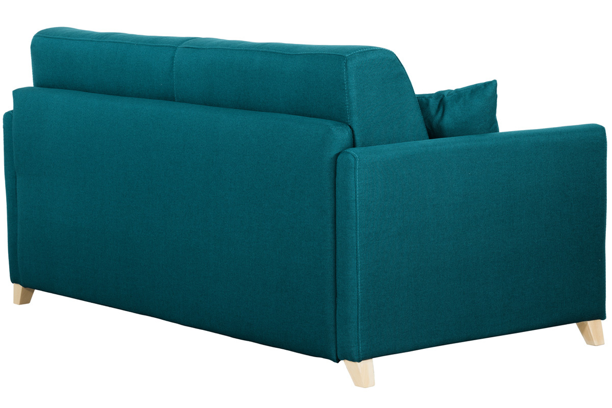 Pfauenblau skandinavisches 3-Sitzer-Sofabett SKANDY