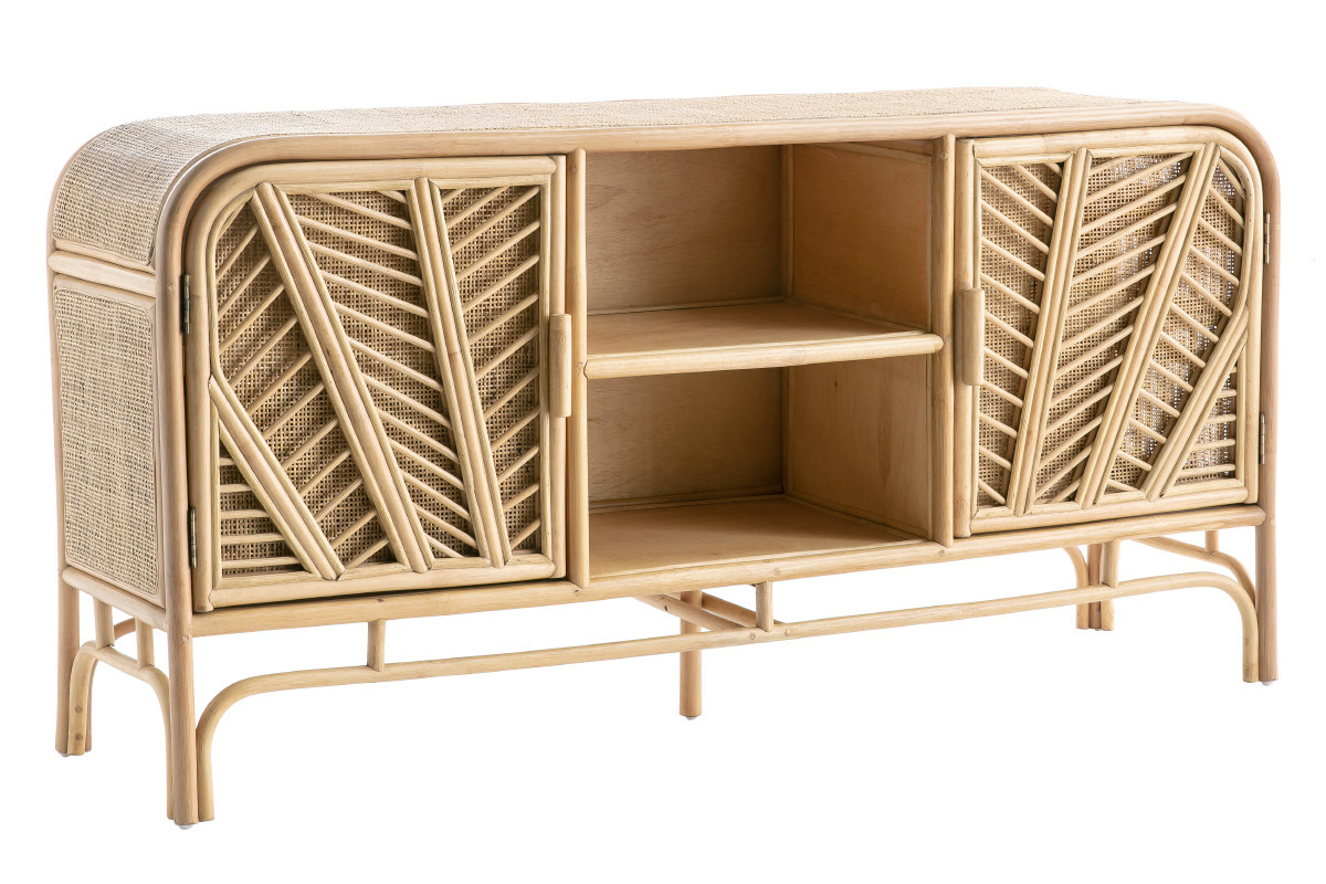 Rattan-Sideboard mit 2 Tren GALON