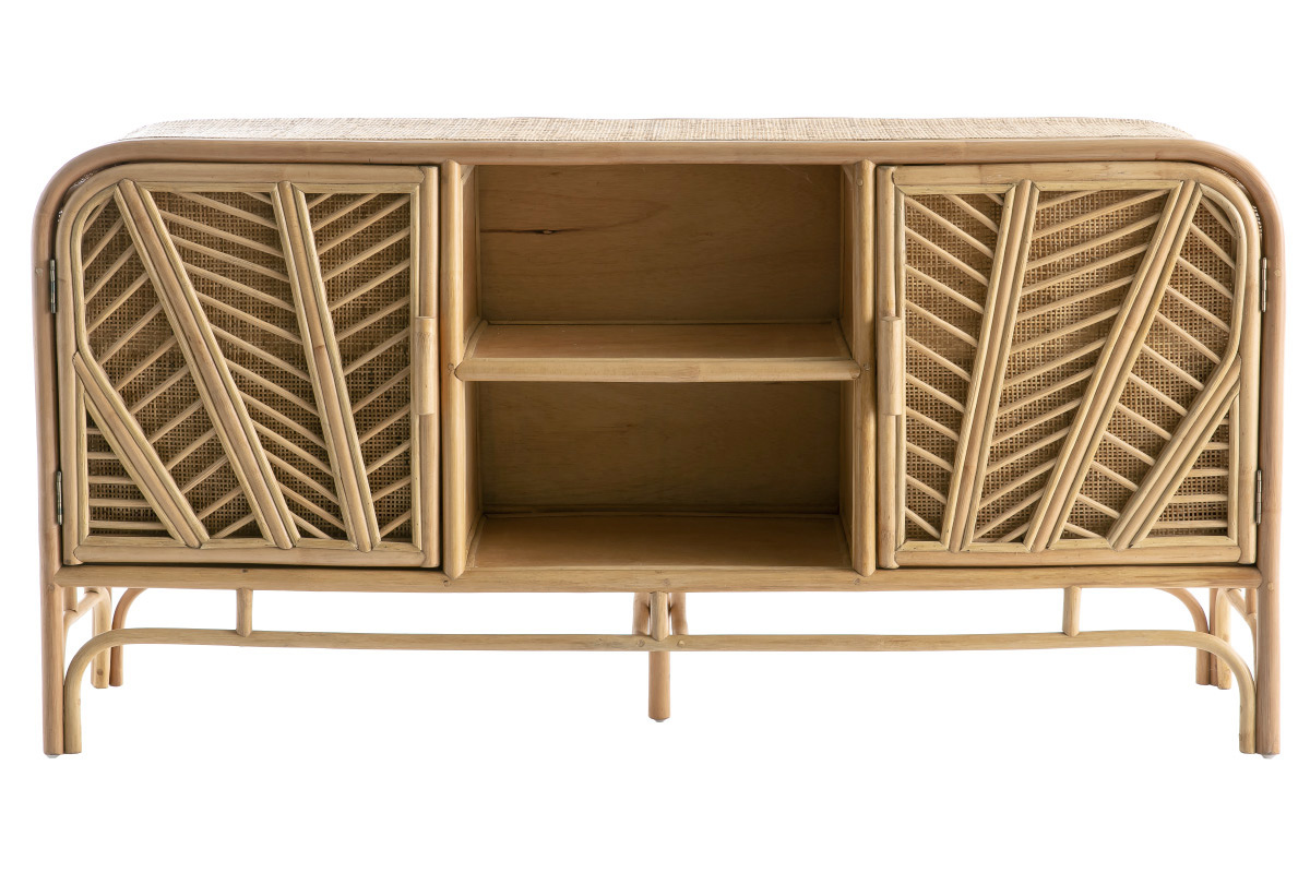 Rattan-Sideboard mit 2 Tren GALON