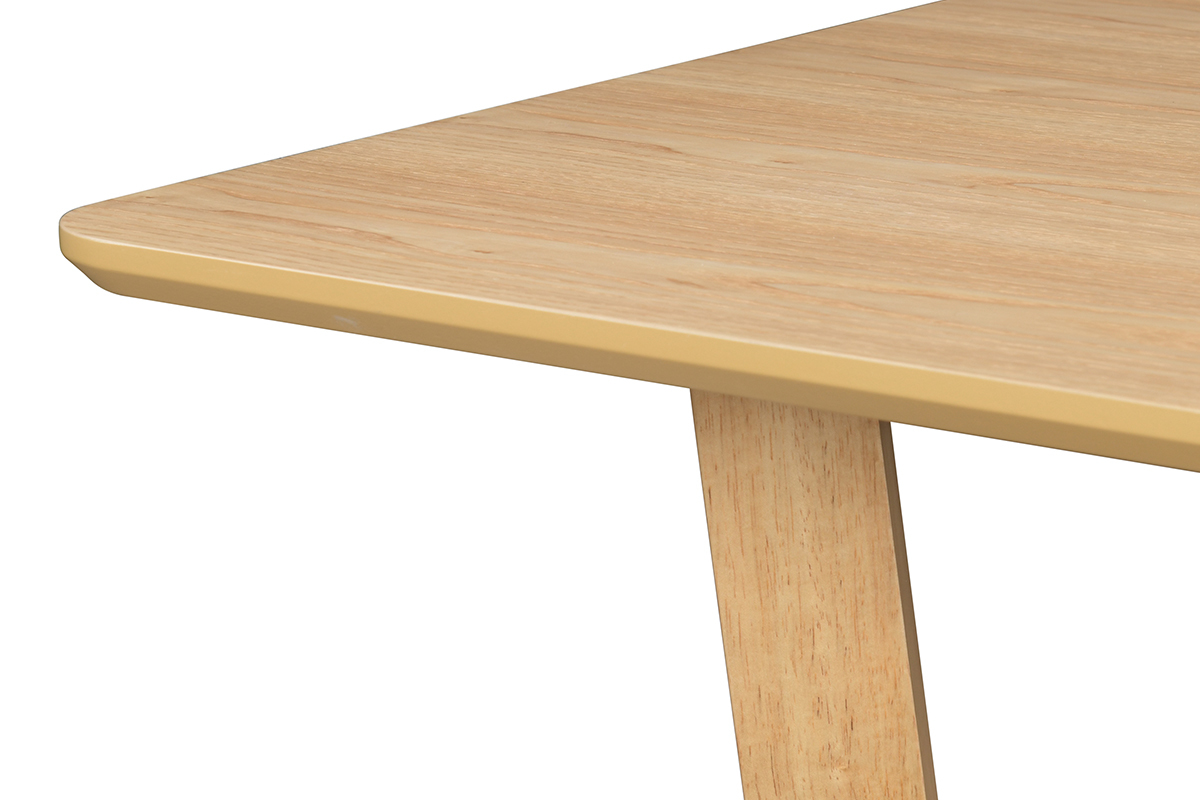 Rechteckiger Design-Tisch aus hellem Holz L150 cm KOUK