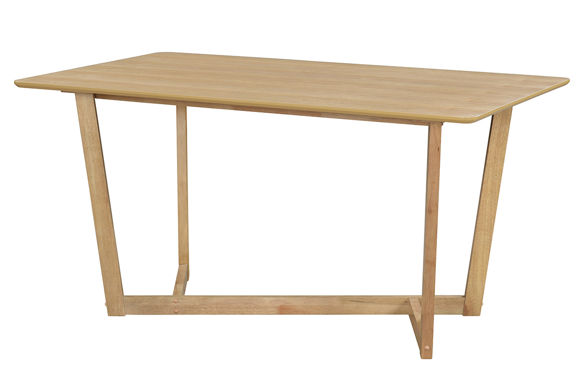 Rechteckiger Design-Tisch aus hellem Holz L150 cm KOUK