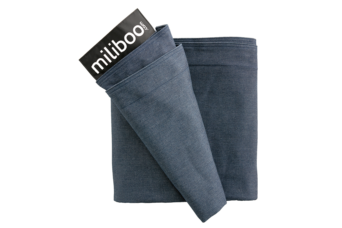 Riesiges Sitzsack-Cover aus blauer Baumwolle JEANS BIG MILIBAG