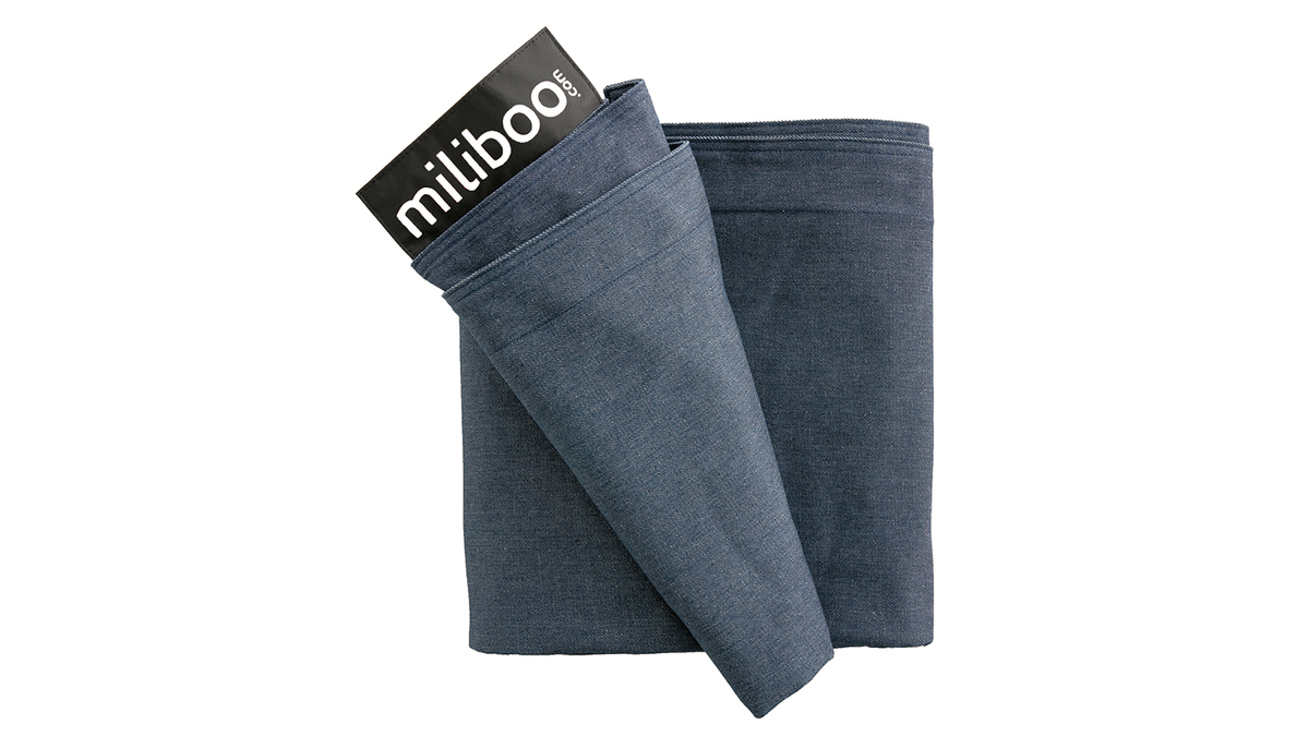 Riesiges Sitzsack-Cover aus blauer Baumwolle JEANS BIG MILIBAG