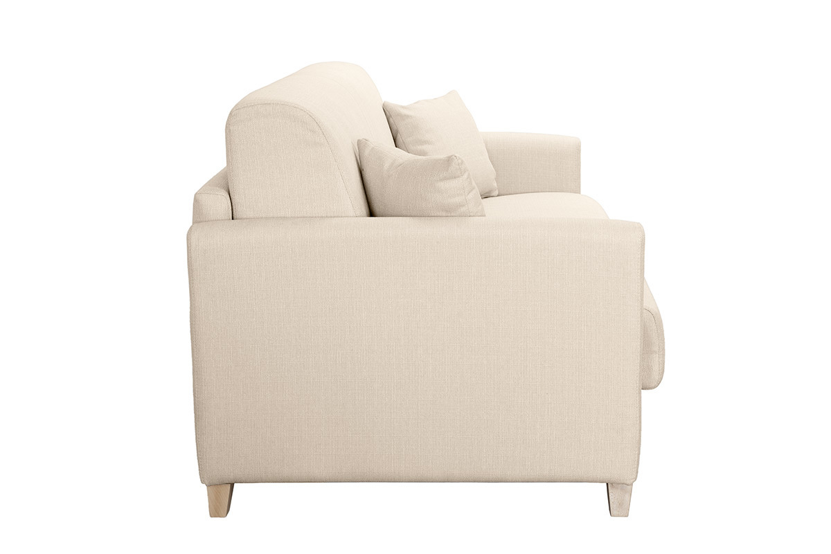 Schlafsofa 3 Pltze skandinavisch beige SKANDY