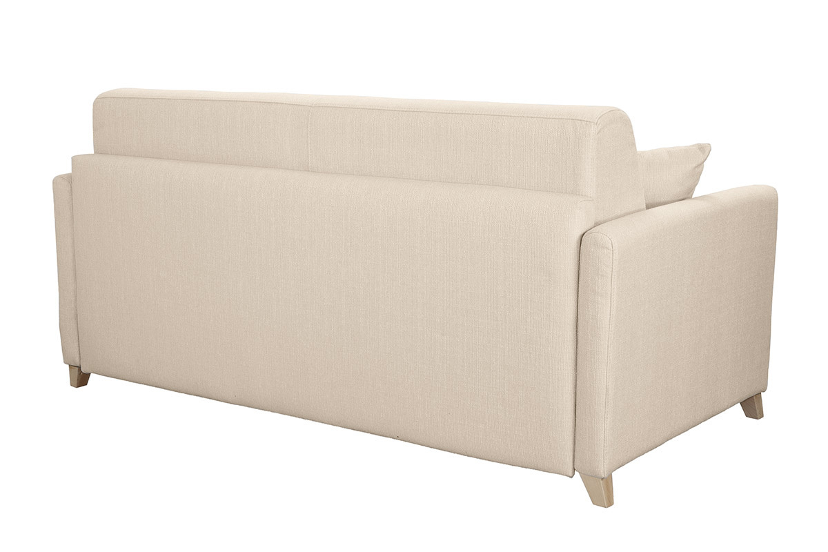 Schlafsofa 3 Pltze skandinavisch beige SKANDY