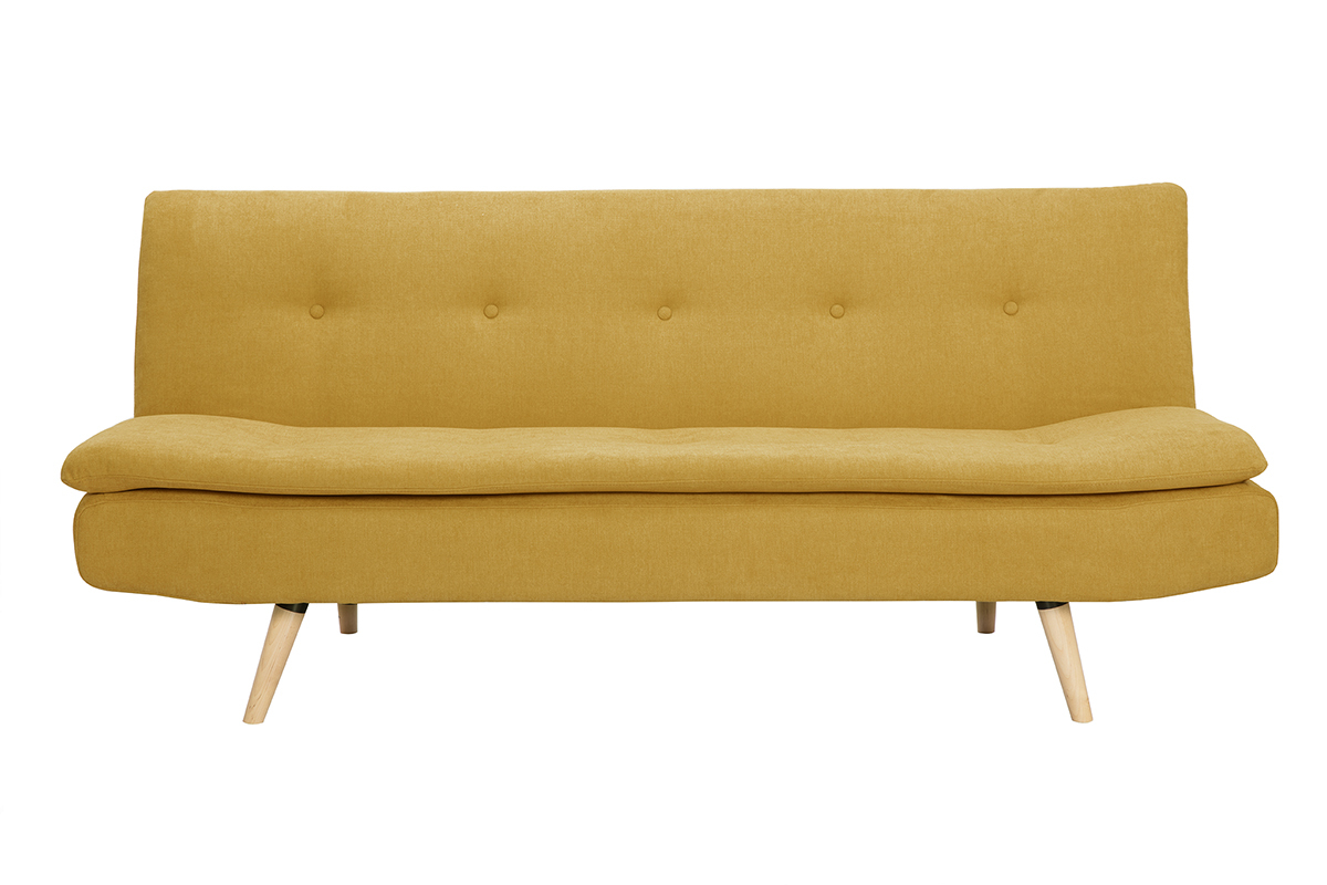 Schlafsofa skandinavisches Design 3 Pltze Gelb SENSO