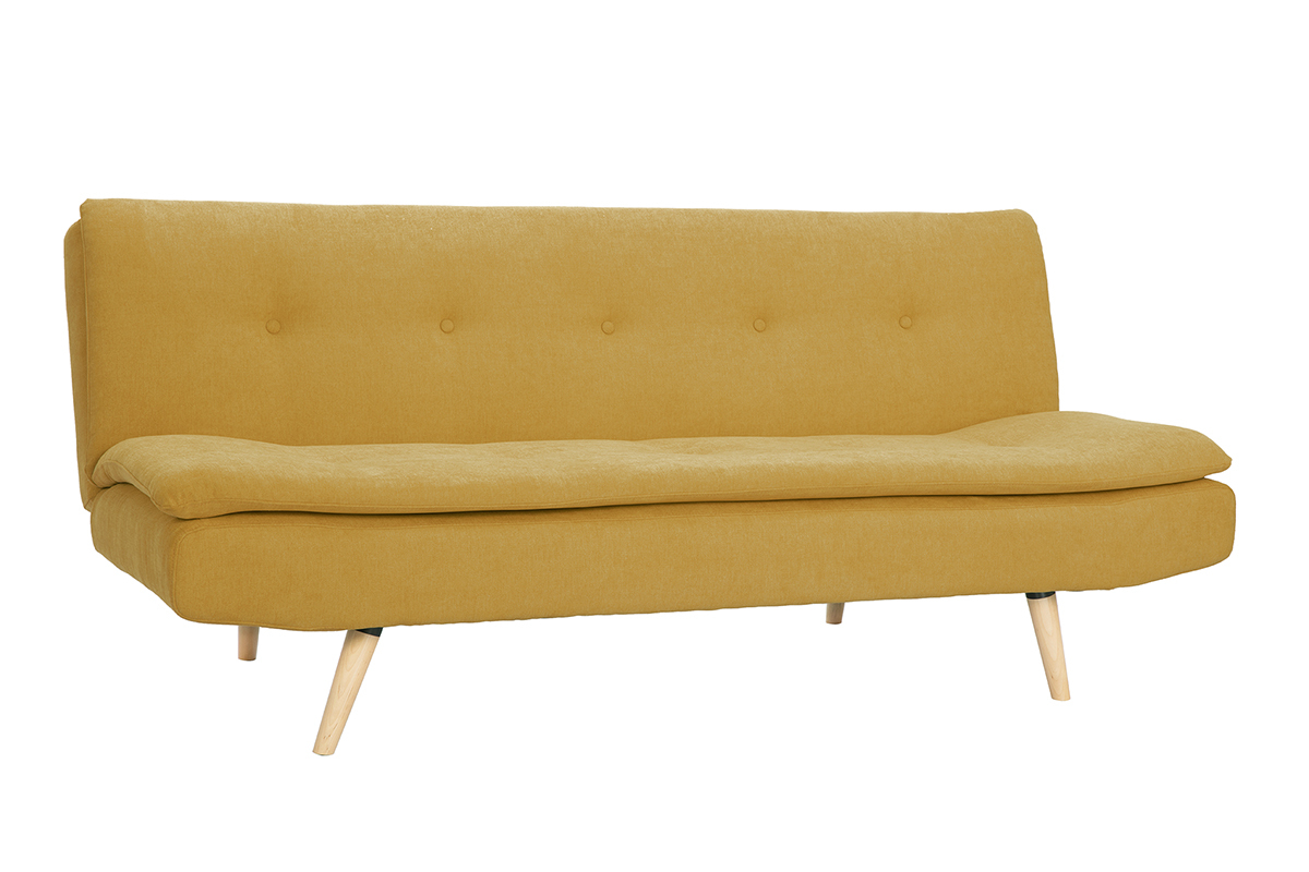 Schlafsofa skandinavisches Design 3 Pltze Gelb SENSO