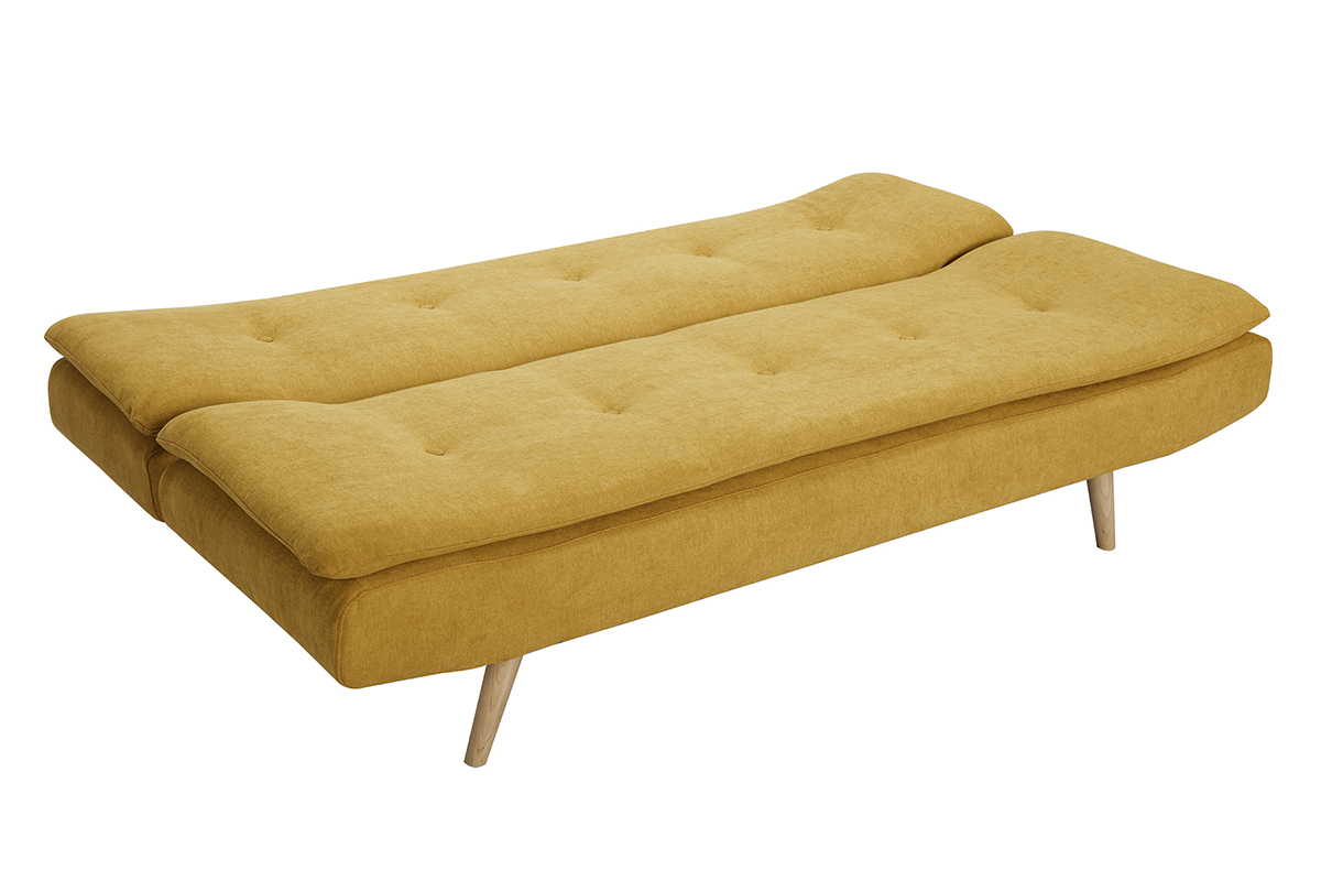 Schlafsofa skandinavisches Design 3 Pltze Gelb SENSO