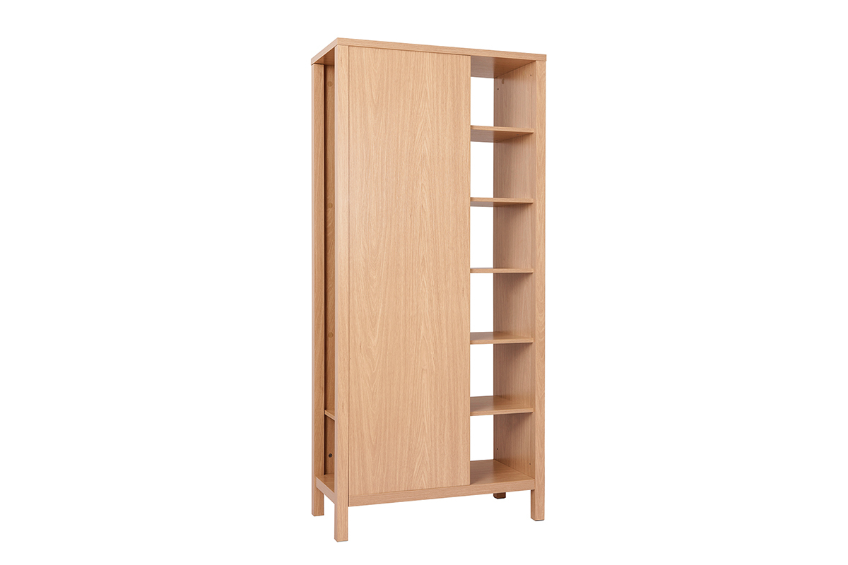 Schrank Flur mit Garderobe und Regalen Eiche GUMBY