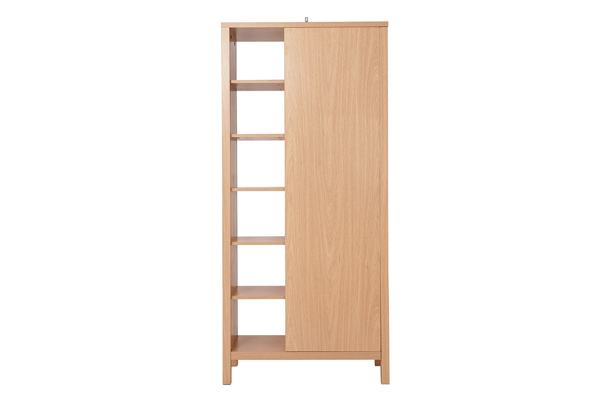 Schrank Flur mit Garderobe und Regalen Eiche GUMBY