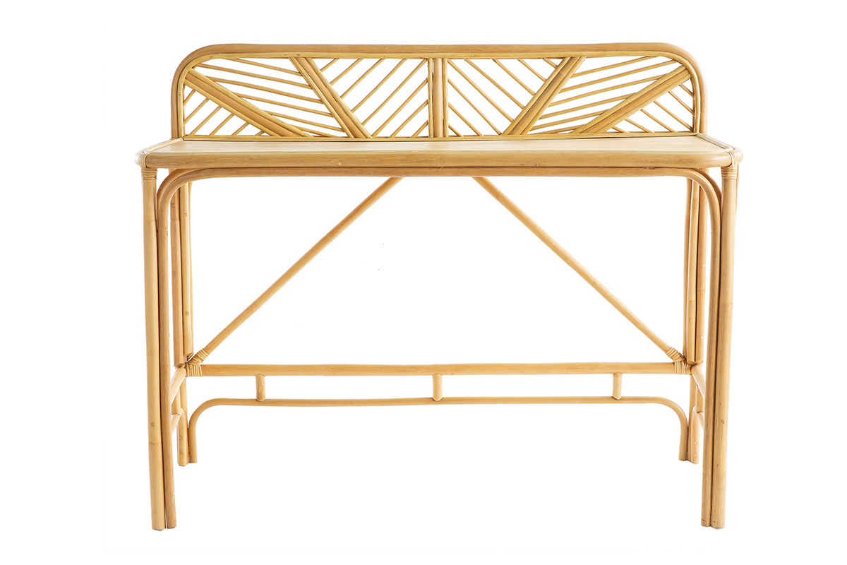 Schreibtisch aus Rattan B120 cm GALON