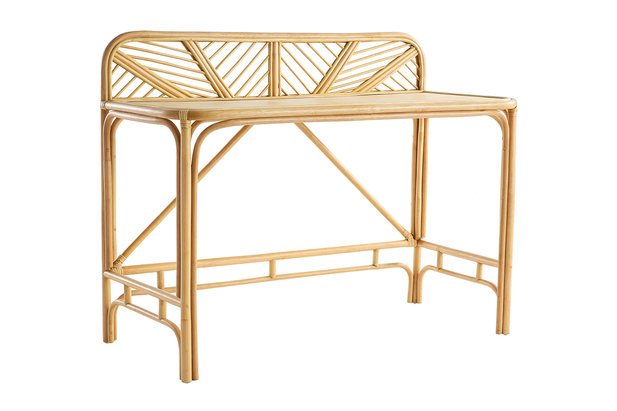 Schreibtisch aus Rattan B120 cm GALON