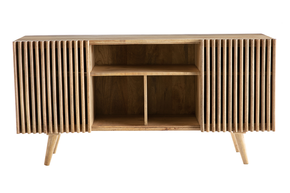 Sideboard mit Schiebetren ALBA aus massivem Mangoholz