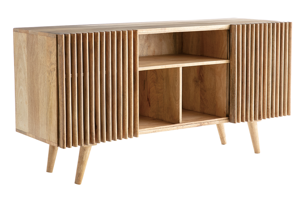 Sideboard mit Schiebetren ALBA aus massivem Mangoholz