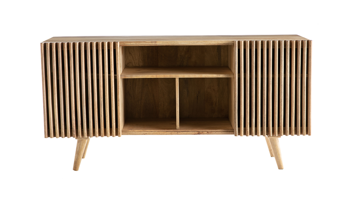 Sideboard mit Schiebetren ALBA aus massivem Mangoholz