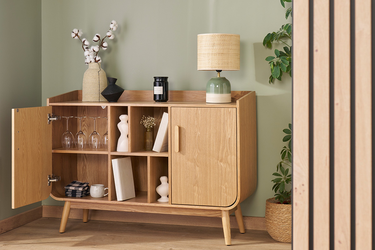 Sideboard Vintage Holz Nussbaum HALLEN