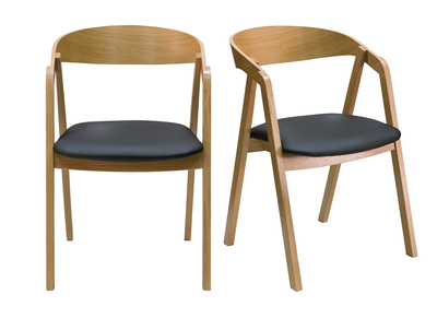 Classico Stuhl mit Armlehne & Streifen Muster ST02