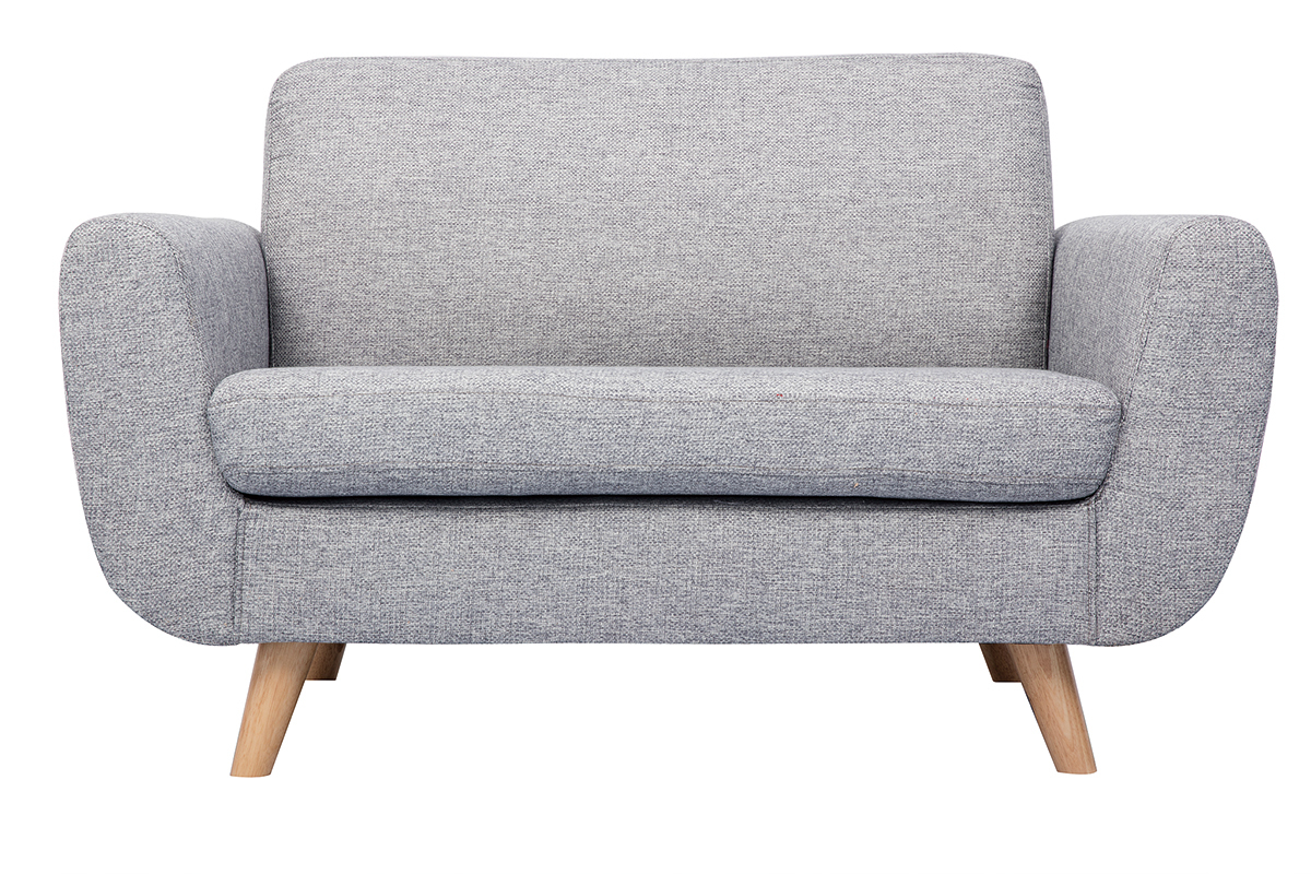 Skandinavisches 2-Sitzer-Sofa grau PURE