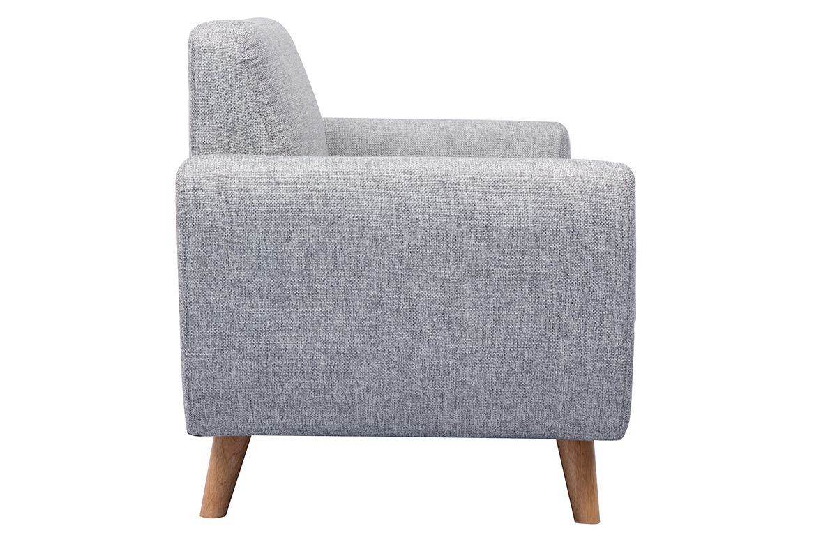 Skandinavisches 2-Sitzer-Sofa grau PURE