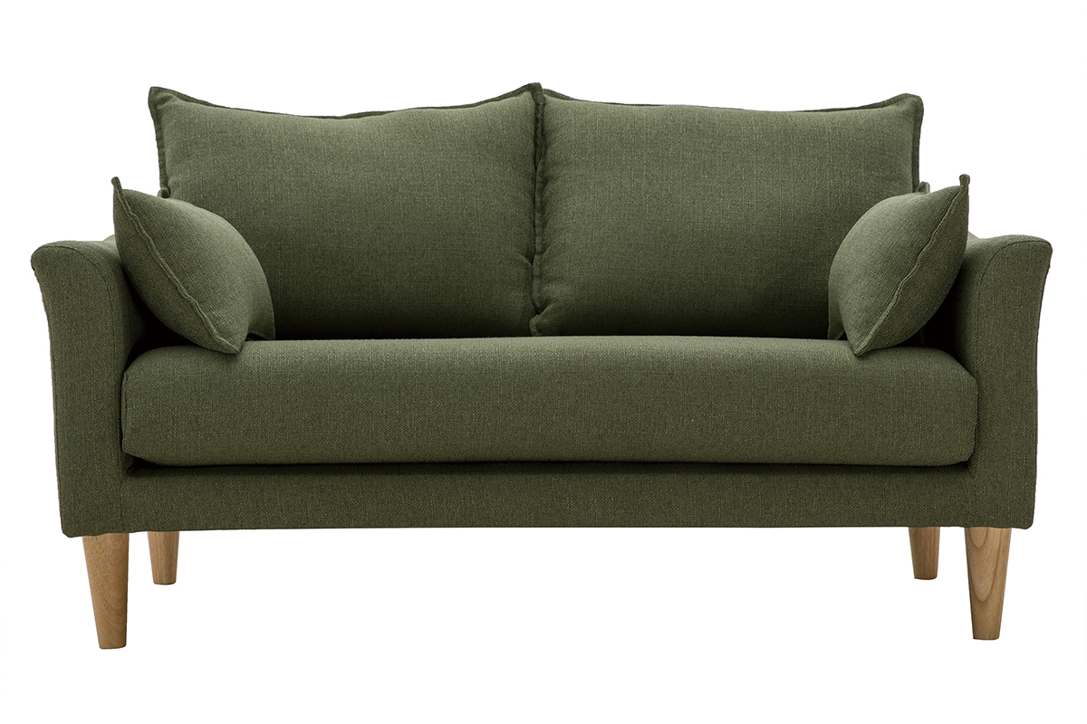 Skandinavisches 2-Sitzer-Sofa Khaki KATE