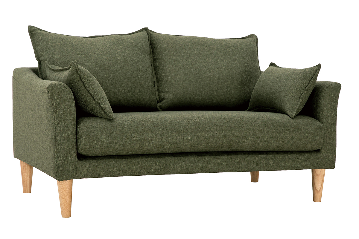 Skandinavisches 2-Sitzer-Sofa Khaki KATE