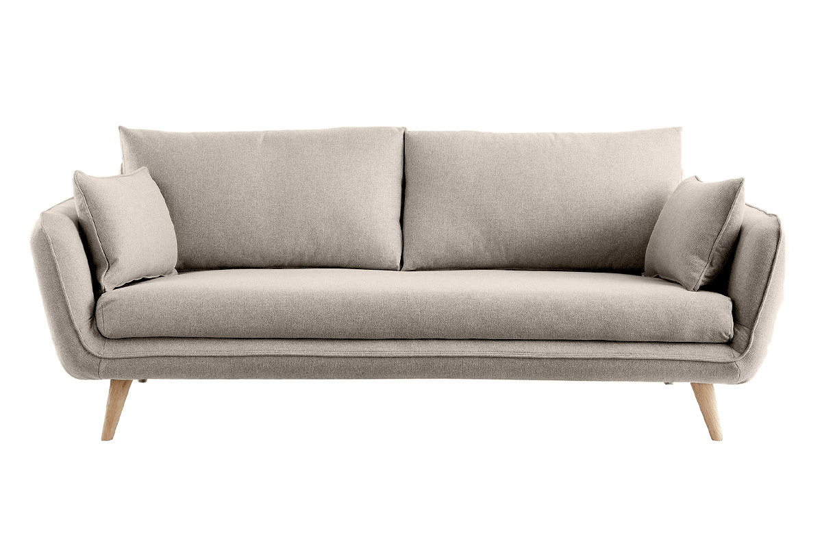 Skandinavisches 3-Sitzer-Sofa beige CREEP