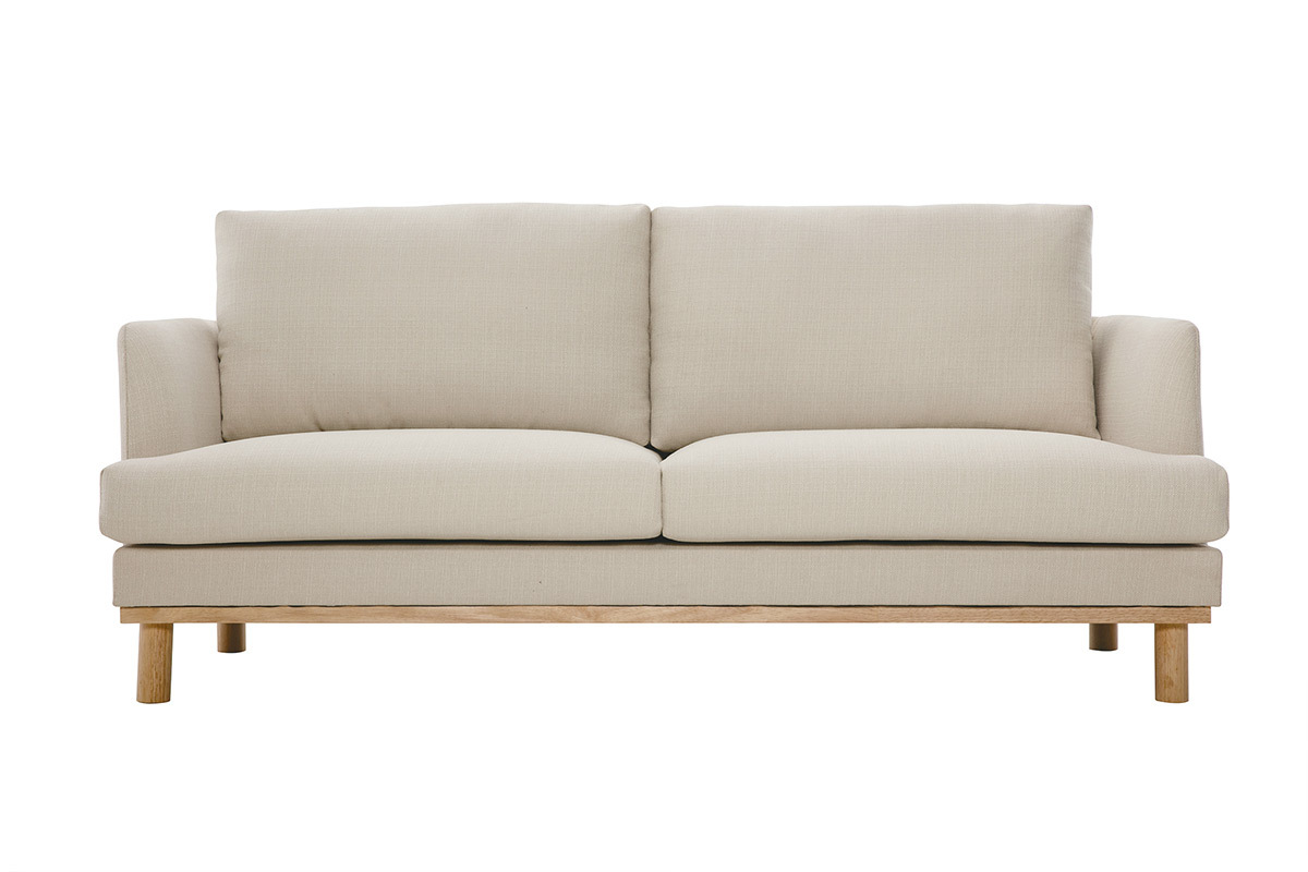 Skandinavisches 3-Sitzer-Sofa beige HOBART