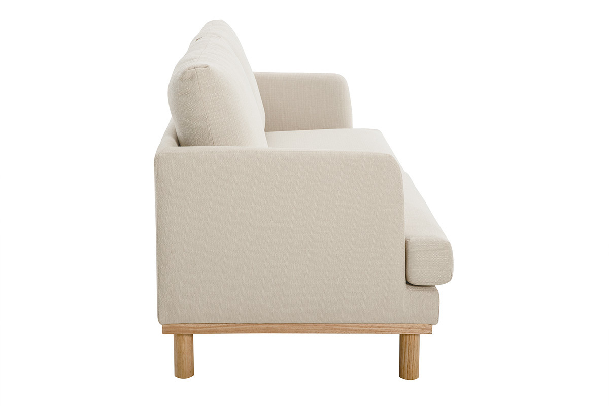 Skandinavisches 3-Sitzer-Sofa beige HOBART