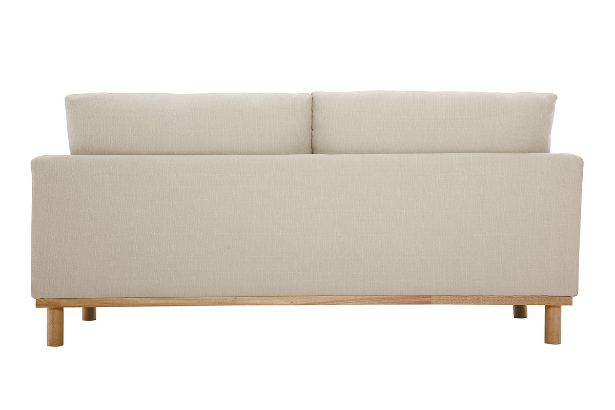 Skandinavisches 3-Sitzer-Sofa beige HOBART