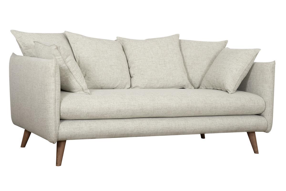 Skandinavisches 3-Sitzer-Sofa beige OLYMPIA