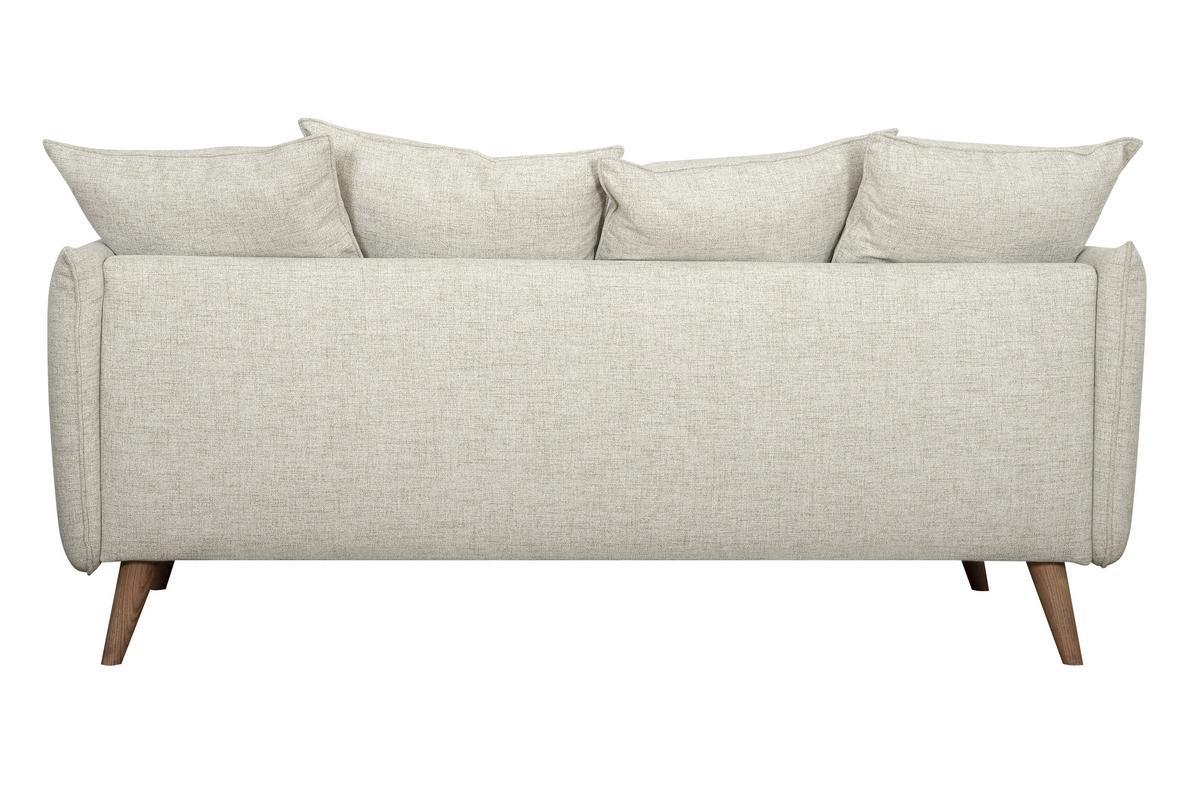 Skandinavisches 3-Sitzer-Sofa beige OLYMPIA