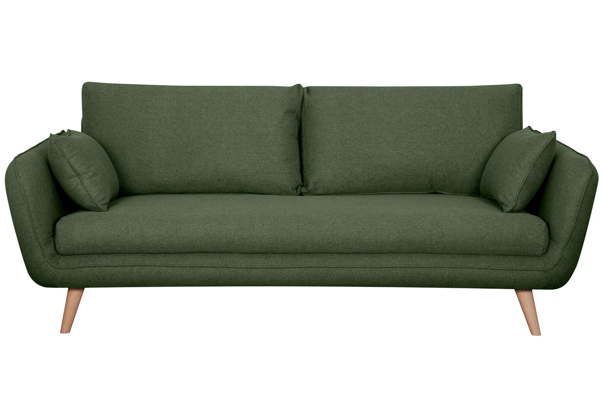 Skandinavisches 3-Sitzer-Sofa Khaki CREEP