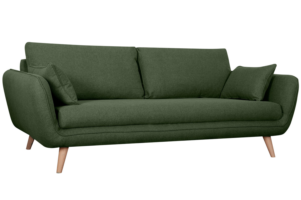 Skandinavisches 3-Sitzer-Sofa Khaki CREEP