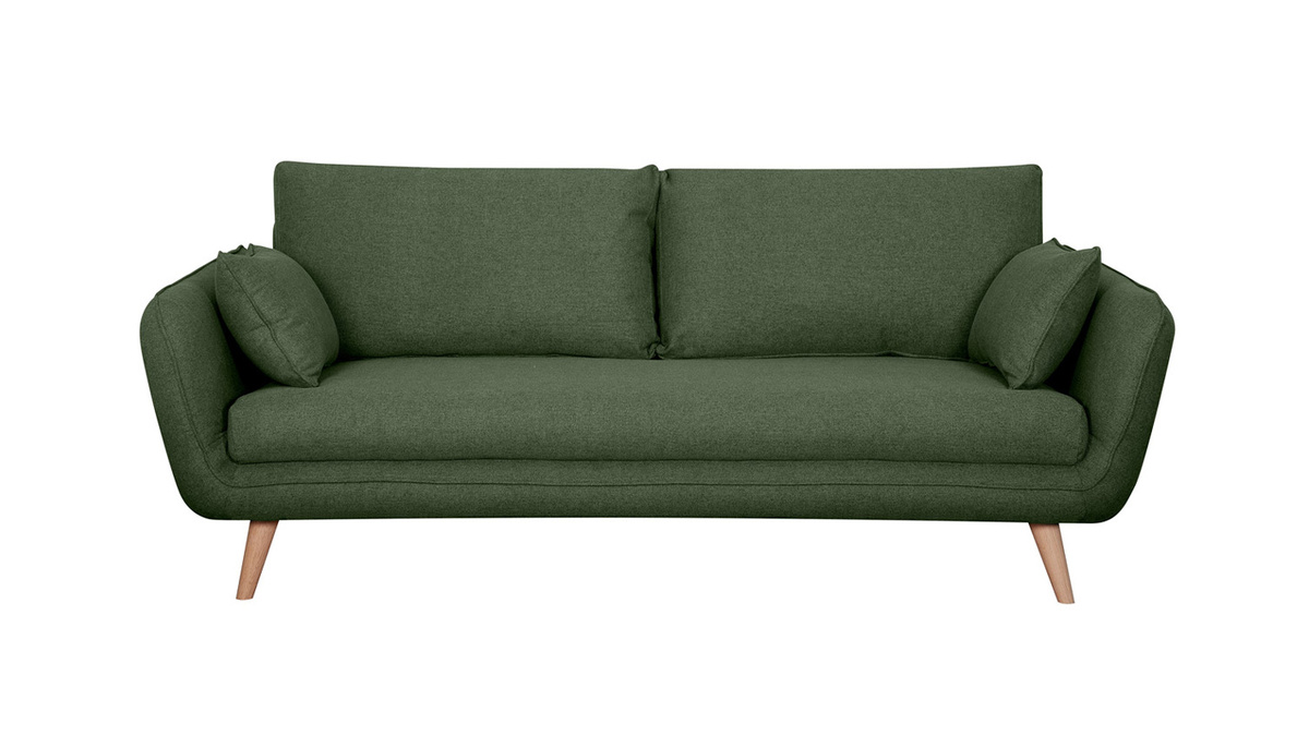 Skandinavisches 3-Sitzer-Sofa Khaki CREEP