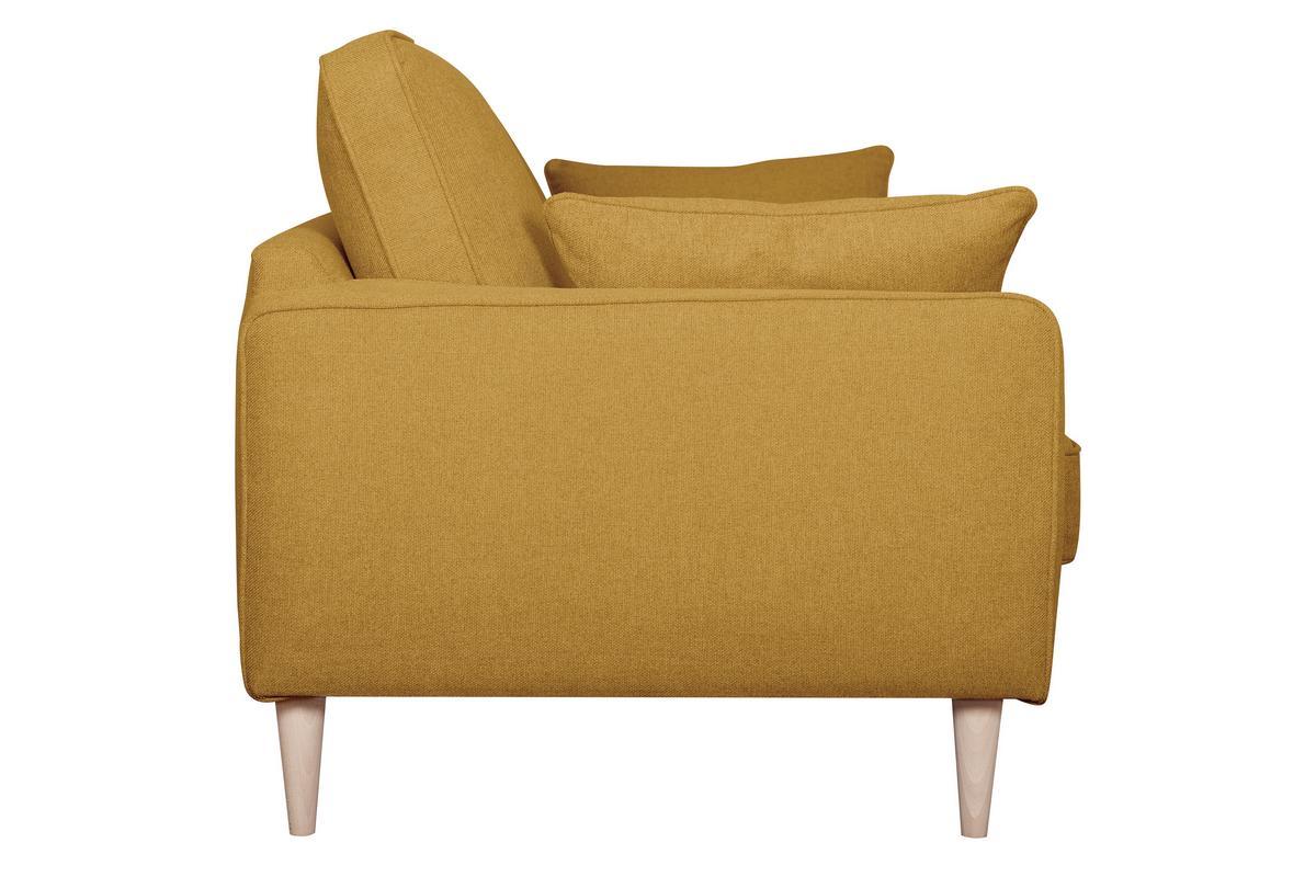 Skandinavisches 3-Sitzer-Sofa kumingelb PAPEL