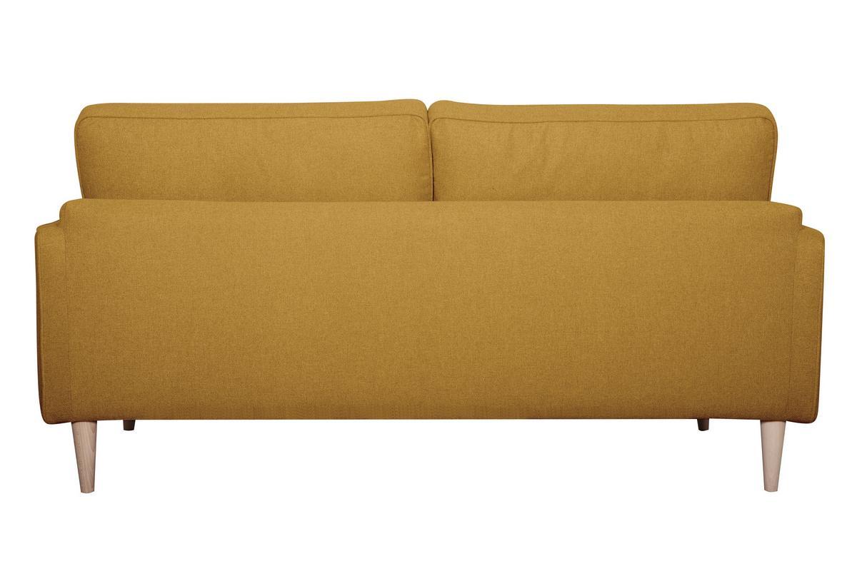 Skandinavisches 3-Sitzer-Sofa kumingelb PAPEL