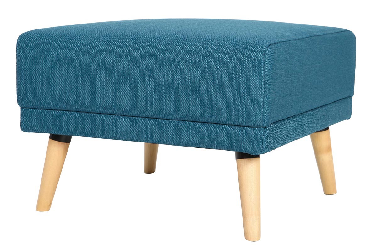 Skandinavisches Eck-Schlafsofa entenblau ULLA