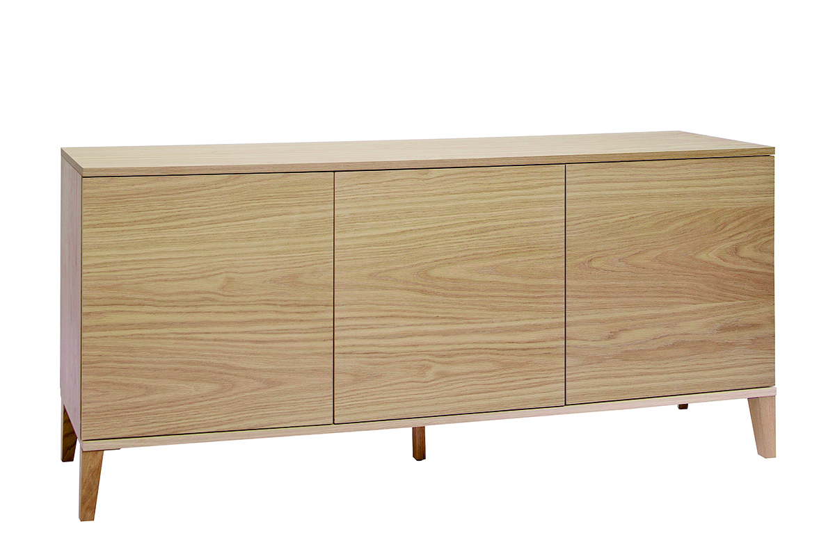 Skandinavisches Sideboard aus hellem Holz B180cm FREDDY