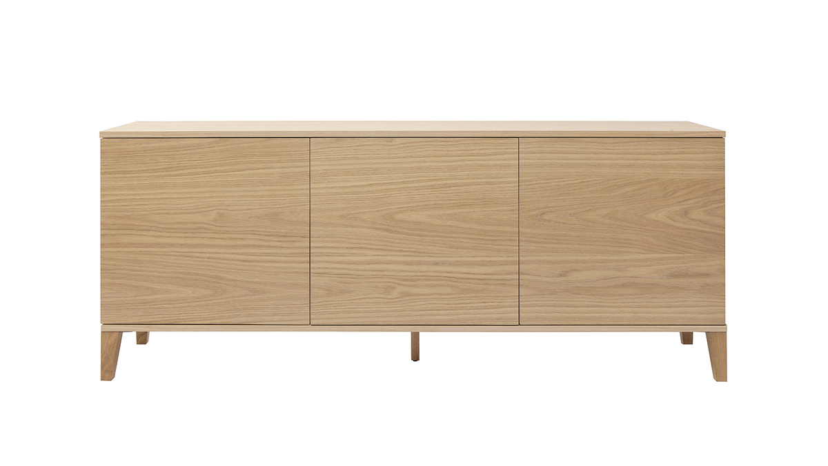 Skandinavisches Sideboard aus hellem Holz B180cm FREDDY