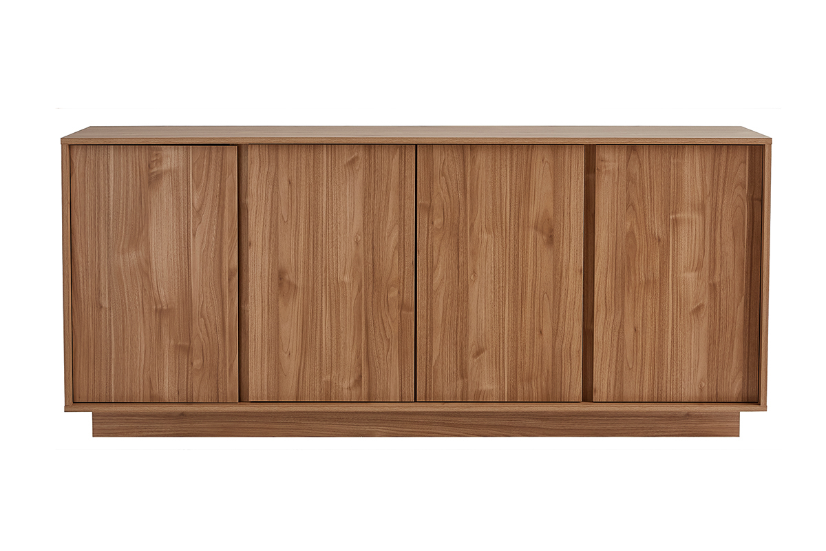 Skandinavisches Sideboard mit 4 Tren in Eichenholzoptik B180 cm COMO