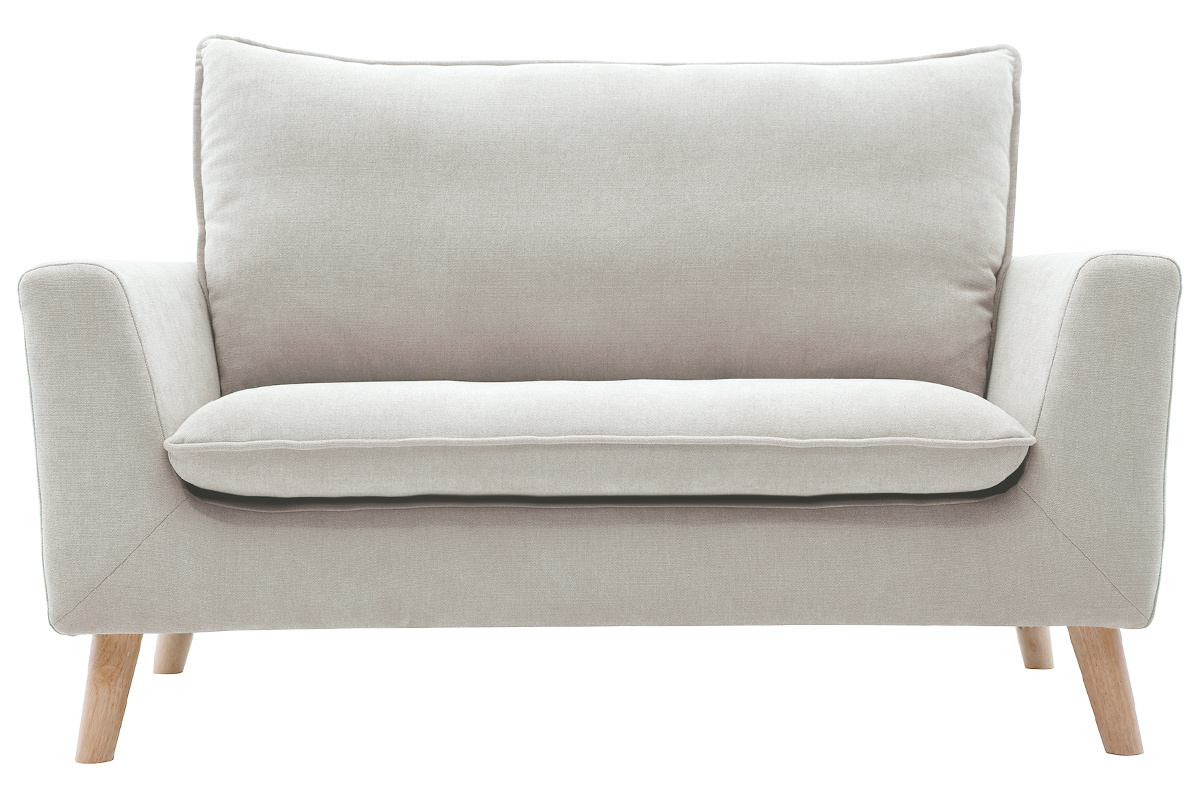 Skandinavisches Sofa 2-Sitzer in Beige CREEP