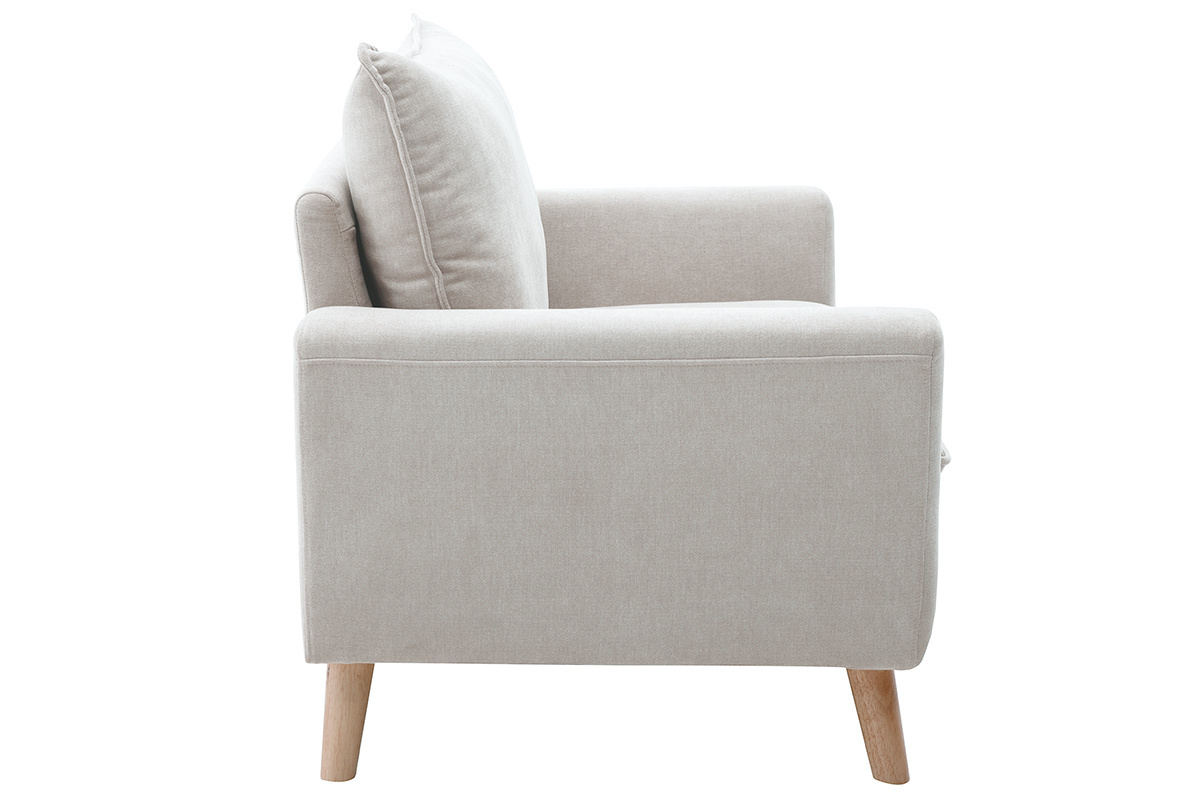 Skandinavisches Sofa 2-Sitzer in Beige CREEP