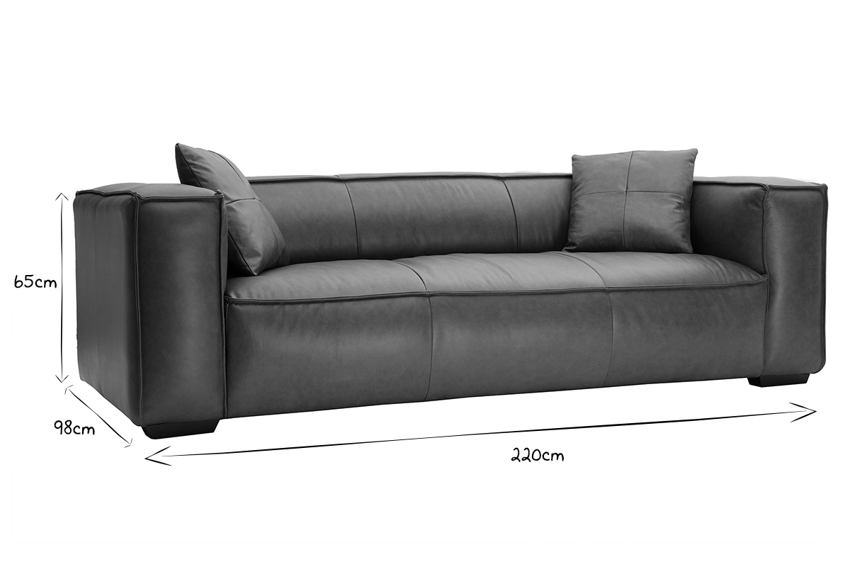 Sofa aus Bffelleder 3-Sitzer COBAIN