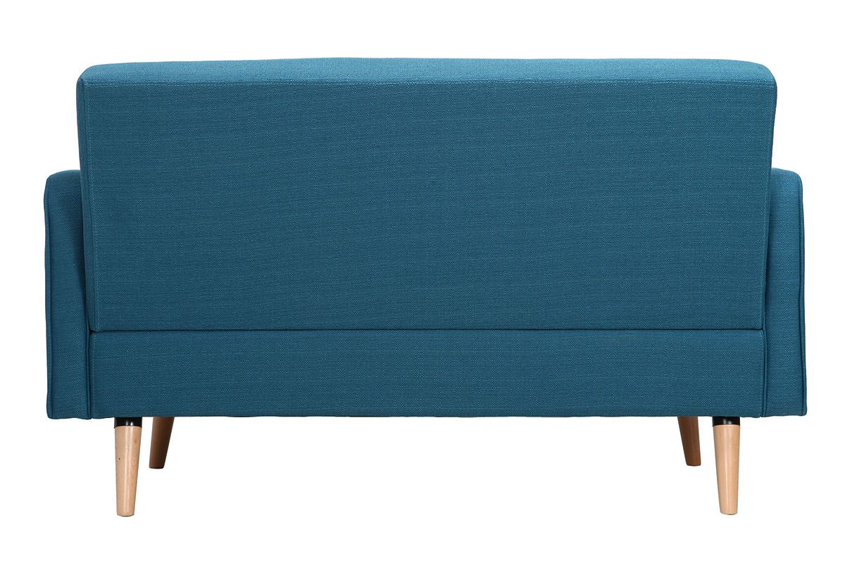 Sofa skandinavisch 2 Pltze Blau ULLA