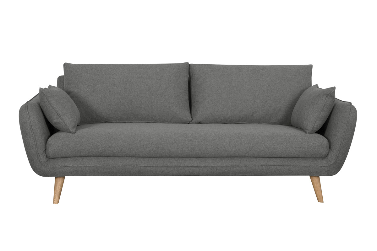 Sofa skandinavisch 3 Pltze anthrazit grauCREEP