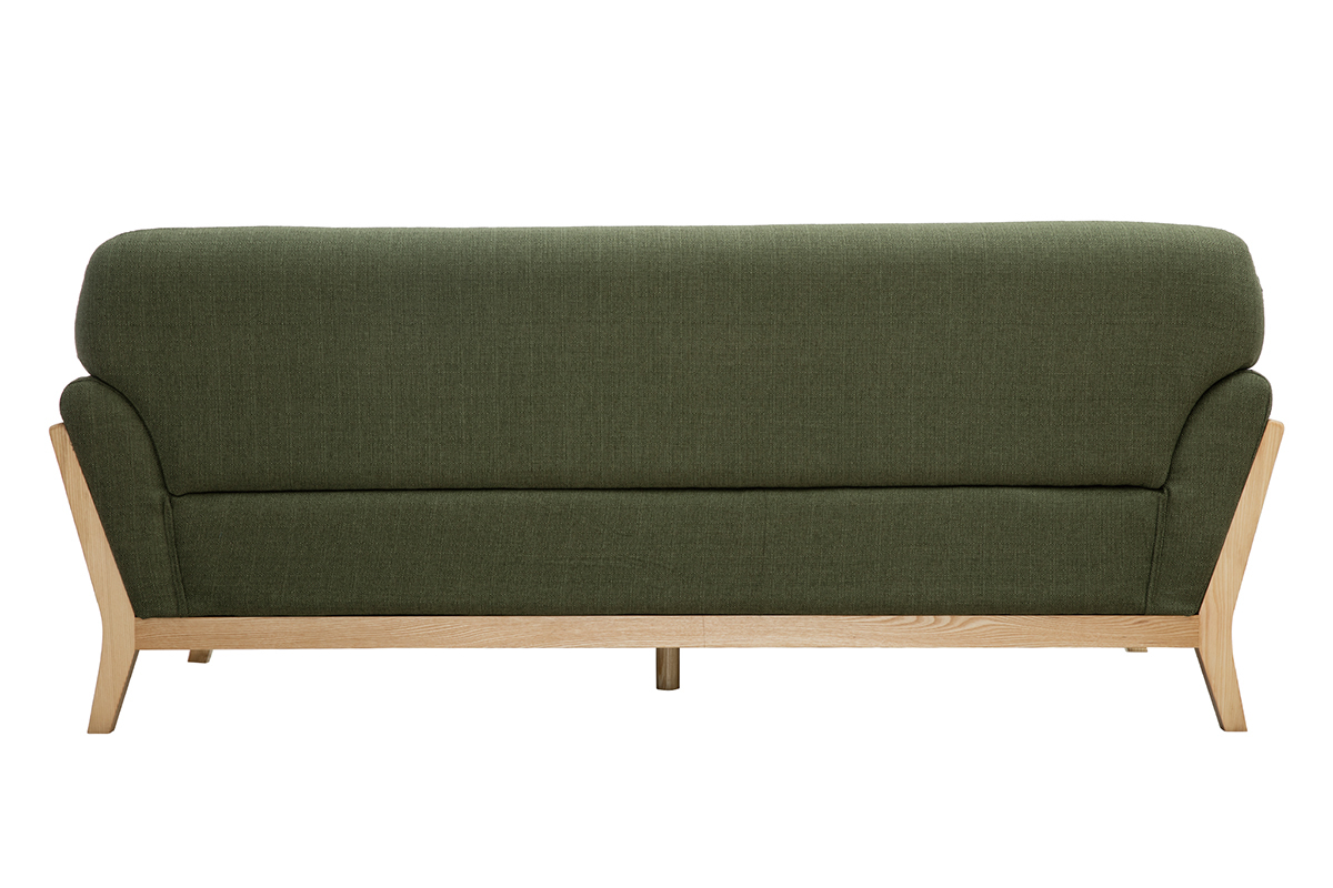 Sofa skandinavisch 3 Pltze Khaki YOKO